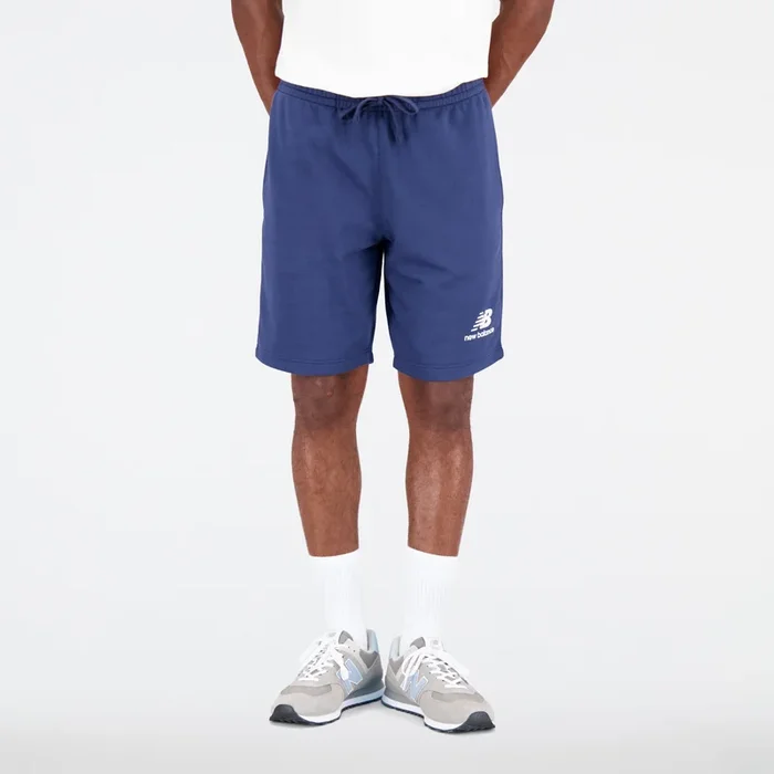 New Balance Men’s Essentials Stacked Logo French Terry Short