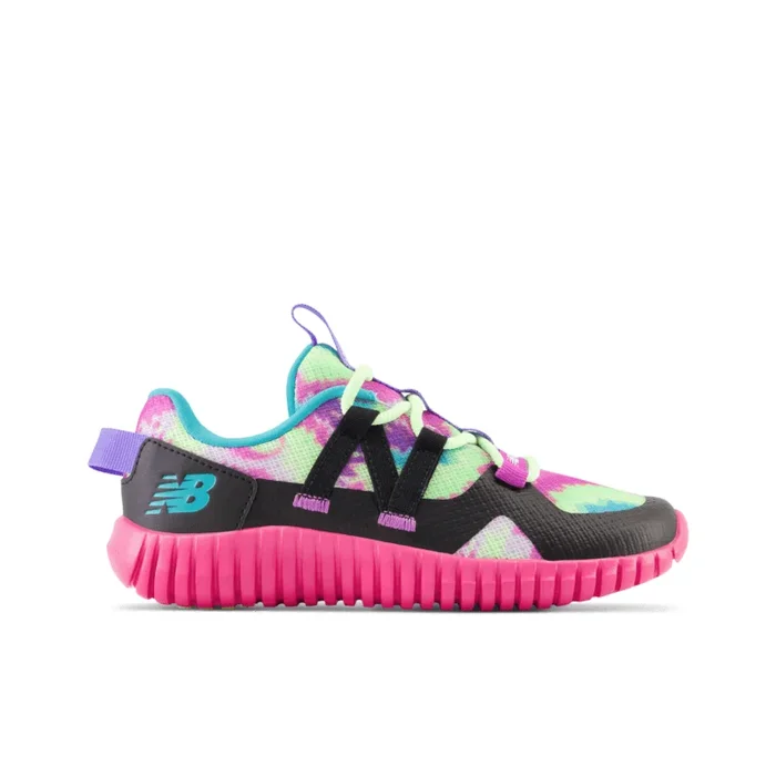 New Balance Youth Girls Playgruv V2 Bungee Running Shoe – PTPGRVSW (Wide)