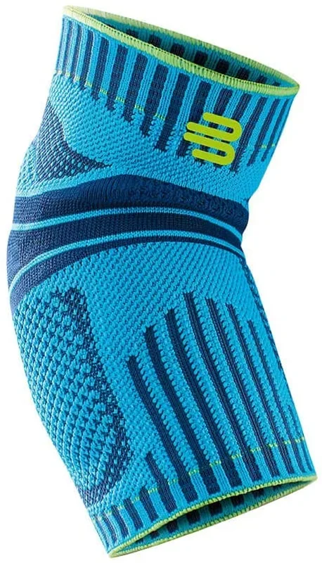 New Bauerfeind Sports Small Compression Elbow Brace Blue/Green