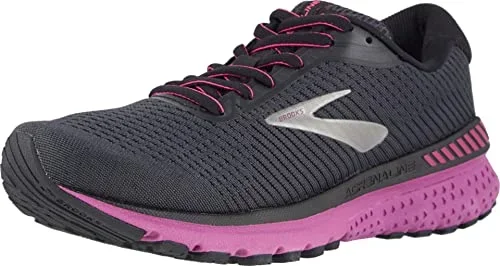 New Brooks Adrenaline GTS 20 Athletic Shoe Ebony/Fuchsia
