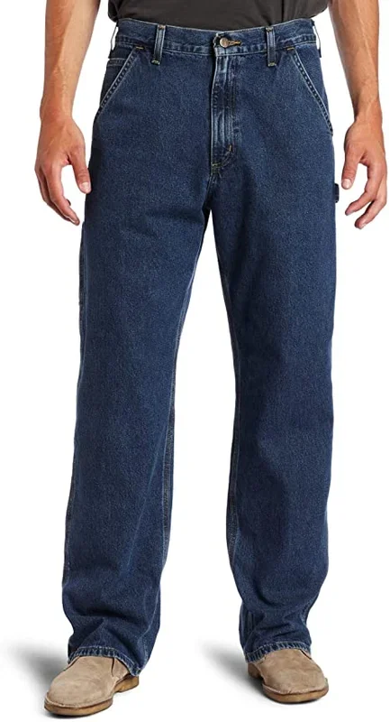 New Carhartt Men’s Original Fit Work Dungaree Pant 36 X 32 Blue B13 DPS