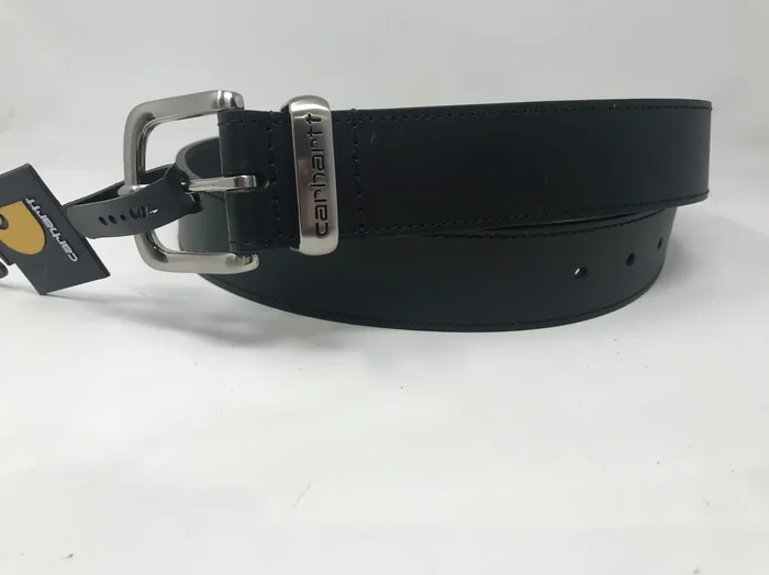New Carhartt Men’s Signature Casual Jean Belt Black 36 In 100% Leather Imported