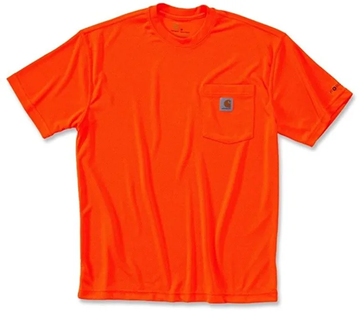 New Carhartt Men’s XL High Visibility Force Enhanced Short Sleeve Tee Orange