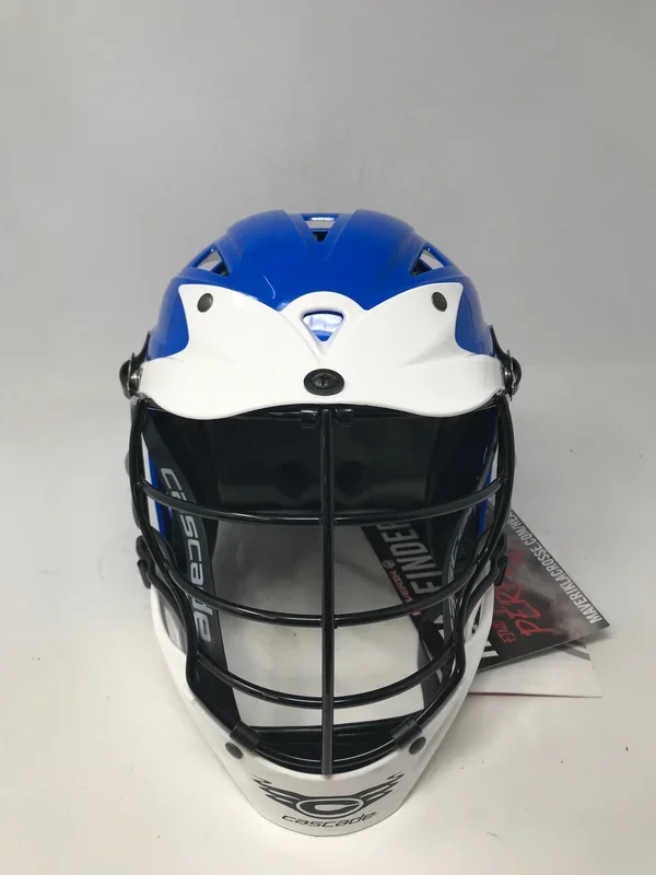 New Cascade CPX-R OSFM Elite Lacrosse Helmet Blue/White Official Helmet of MLL