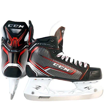 New CCM Jetspeed FT370 Ice Hockey Skates Black/Red Senior 7 D