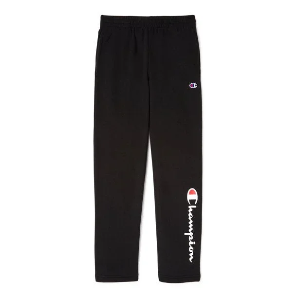 New Champion Boys Fleece Sweatpants Medium Black