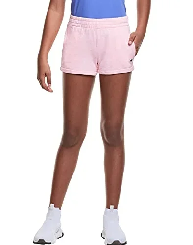 New Champion Kids Speckle French Terry Shorts, C Patch Logo Extra Large