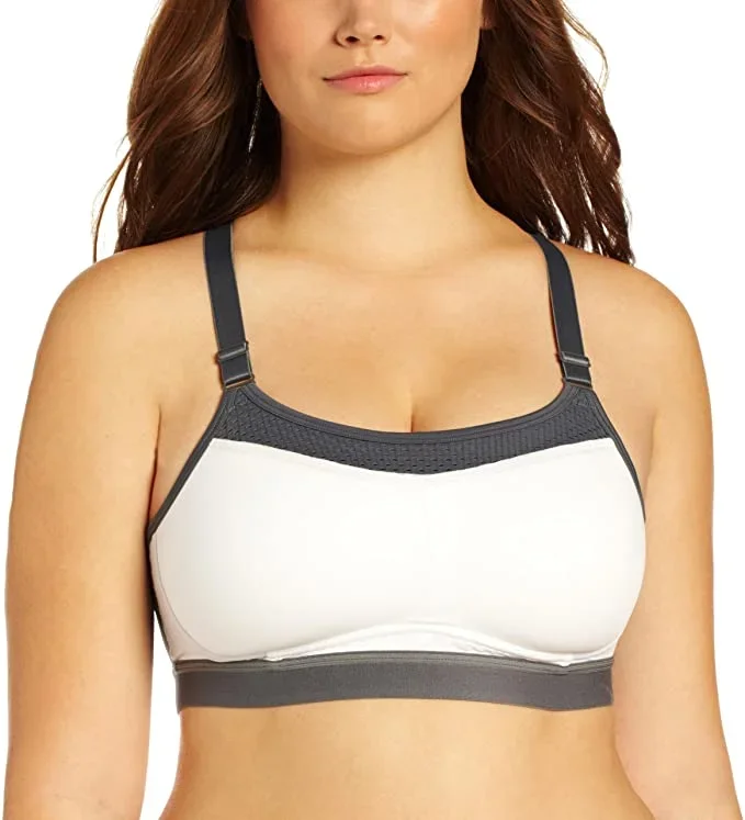 New Champion Women’s Show Off Sports Bra White/Gray