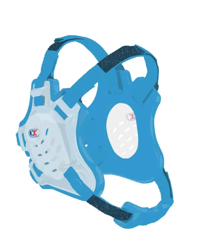 New Cliff Keen F5 Tornado Wrestling Headgear Blue/Clear Adult