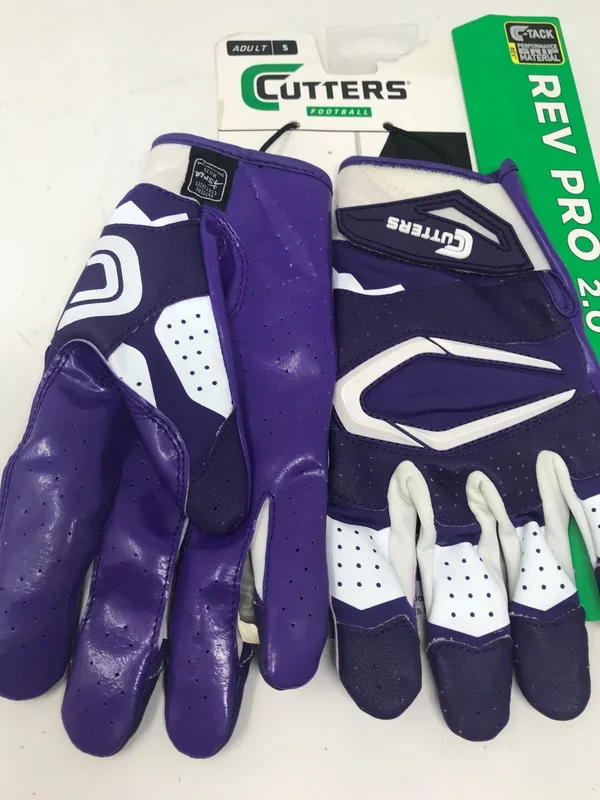 New Cutters Adult Rev Pro 2.0 Receiver Gloves Purple/White Large