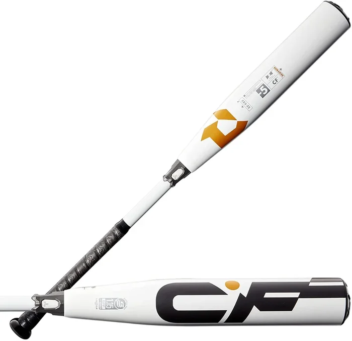 New DeMarini 2022 CF USSSA Youth Baseball Bat -5 2 Piece Composite Wht/Brn