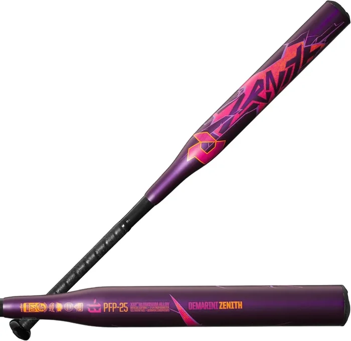 New DeMarini 2025 Zenith (-13) Fastpitch Softball Bat Composite Ppl/Pnk