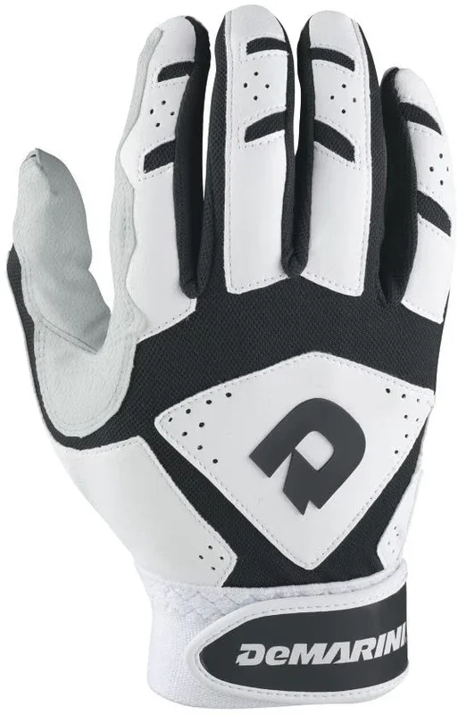 New DeMarini Adult Uprising Batting Gloves X-Large Black/White