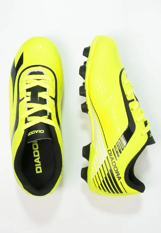New Diadora Men’s 11.5 7fifty Mg14 Soccer Molded Cleats Black/Yellow