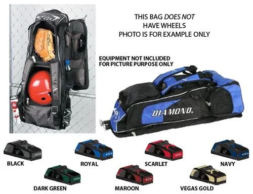New Diamond Diesel iX3 Cargo Baseball Softball Bat Bags Holds 5 Bats Nvy/Blk