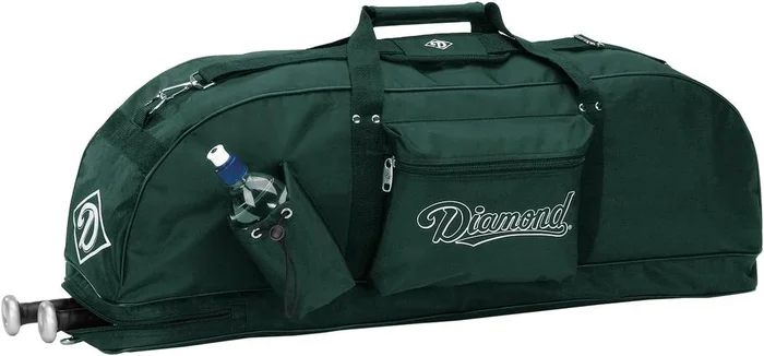 New Diamond Major League Tote Bat Bag 35.5″ x 8.5″ x 12.5″ Green