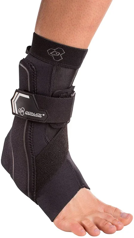 New DonJoy Adult Large Bionic Ankle Brace – 60° Stay w/Stirrup Ankle Support Black