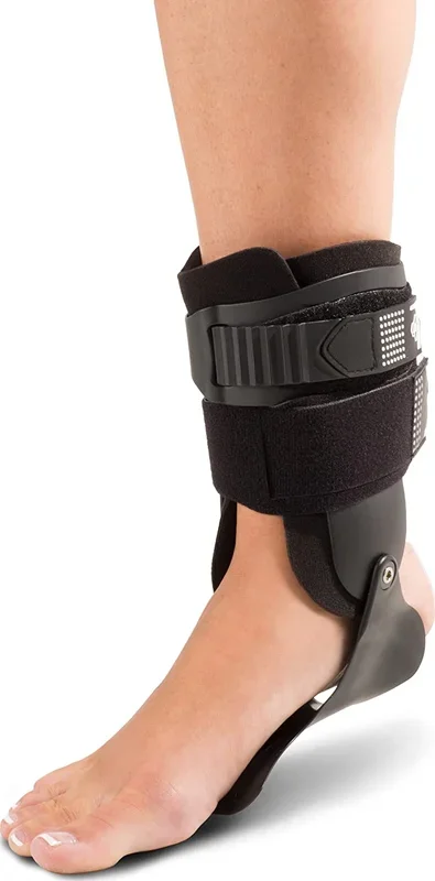 New DonJoy Adult Medium BIONIC Stirrup Ankle Low-Profile Rigid Brace Right Black