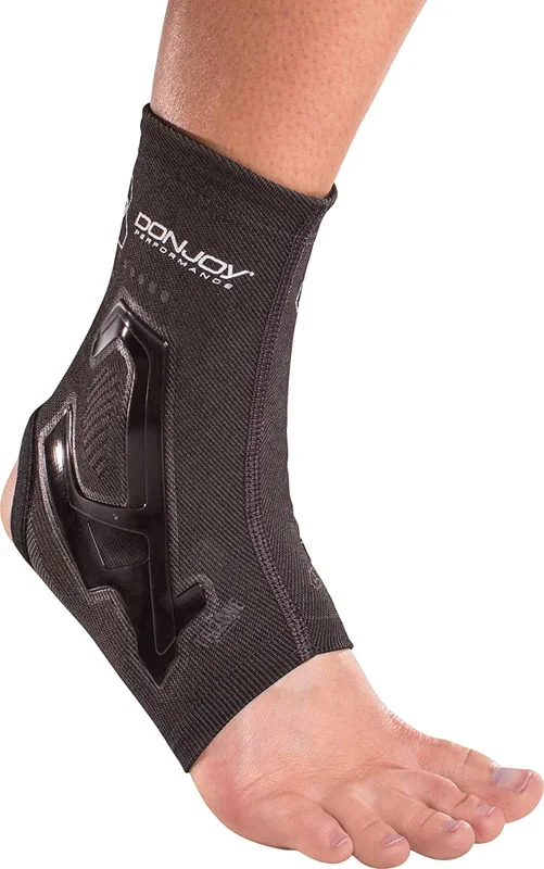 New DonJoy Large Performance Trizone Ankle Compression Sleeve Black