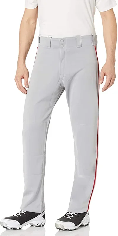New Easton Baseball Mako 2 Piped Pants Adult XX-Large Grey/Red