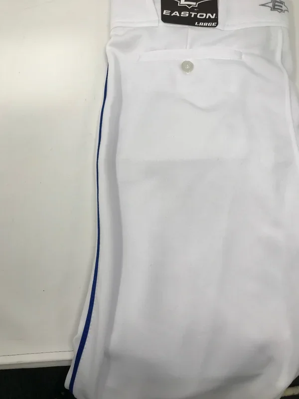 New Easton Baseball Pant Piped Pro Plus Senior XX-Large White/Royal A164644