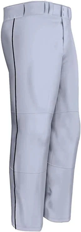 New Easton Baseball Quantum Plus Piped Pants Adult Large Gray/Black A164617