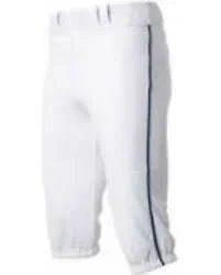 New Easton Baseball Quantum Plus Piped Pants Youth Medium White/Black