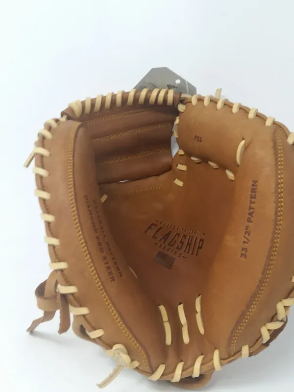 New Easton Flagship Series FS2 RHT Baseball Catcher’s Mitt 33.5″ Brown