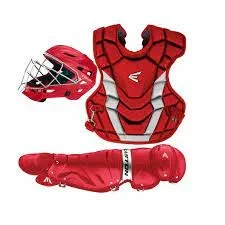New Easton Gametime Catchers Equipment Box Set Adult Red/Silver