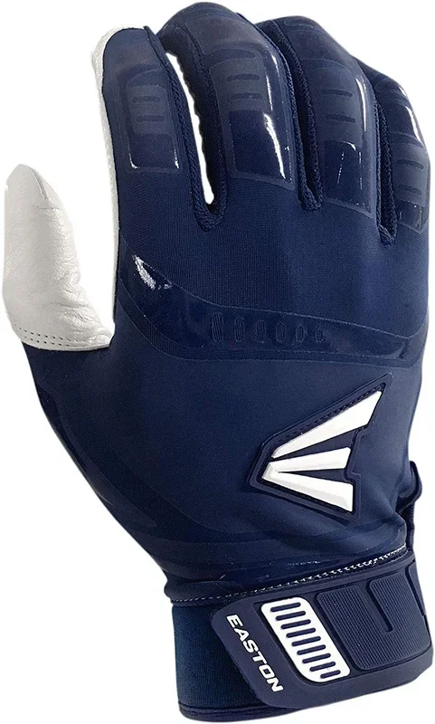 New Easton Walk-Off Youth Baseball Batting Glove Navy/White Medium