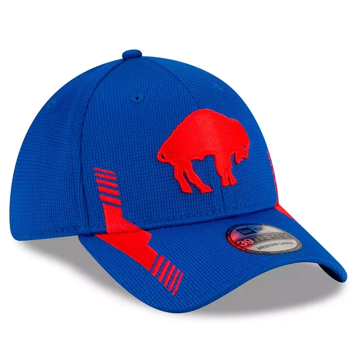 New Era Men’s Buffalo Bills 2021 NFL Sideline Home Historic Logo 39THIRTY Flex Hat – Royal
