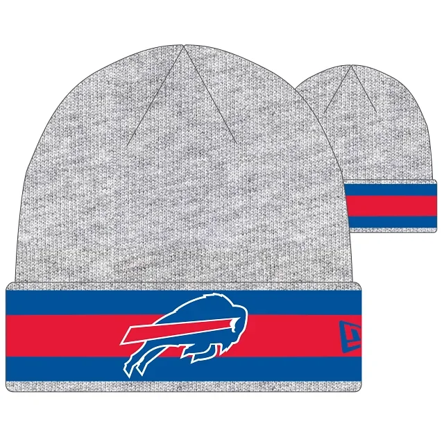 New Era Men’s Buffalo Bills Knitbanded E3 Cap – Gray