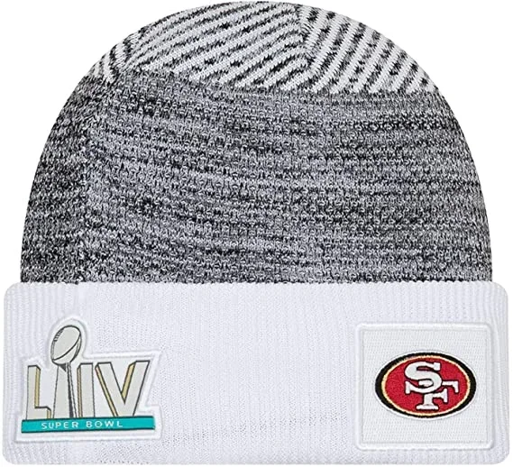 New Era Men’s OSFA San Francisco 49ers Super Bowl LIV Beanie Gray/White