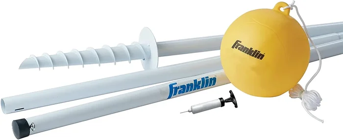 New Franklin Sports Tetherball Portable Steel Tetherball Set White/Yellow
