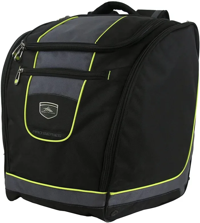 New High Sierra Pro Series Deluxe Trapezoid Boot Bag, Black, 18×16.5×14-Inch
