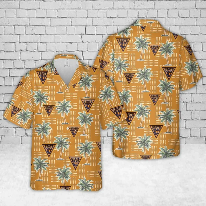 New Jersey State Police Patch Hawaiian Shirt – Fanshubus.com