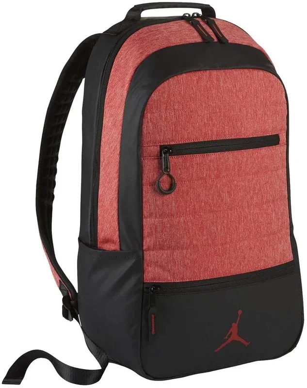 New Jordan Airborne Backpack (Gym Red/Heather Grey) 20″ H x 13″ W x 5″ D