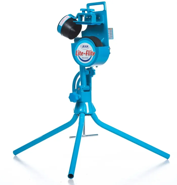 New JUGS Lite-Flite Pitching Machine for Baseball and Softball Baby Blue