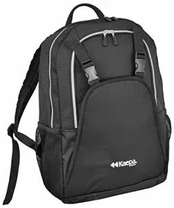 New Kaepa Volleyball Universal Backpack 2190 Black/Silver 18.5″ X 13″ X 8.5″