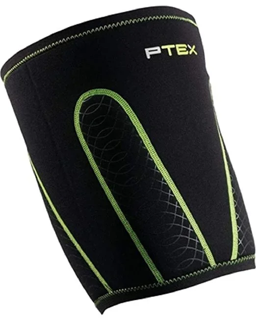 New Kinetic Thigh Sleeve Thermal Compression Wrap Black/Green PTXT200 Large