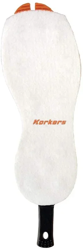 New Korkers OmniTrax v3.0 Size 9 Felt Fishing Shoe Sole White/Orange