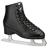 New Lake Placid Cascade Men’s Figure Ice Skate, Black, Size 9