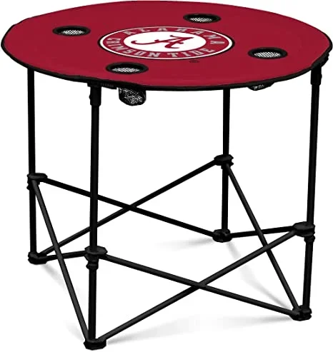 New Logo Brands Officially Licensed NCAA Unisex Alabama Round Table Red/White