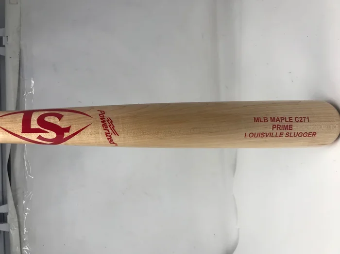 New Louisville Slugger MLB Prime C271 America Maple Wood Baseball Bat 34 In Rd/Wht/Bl