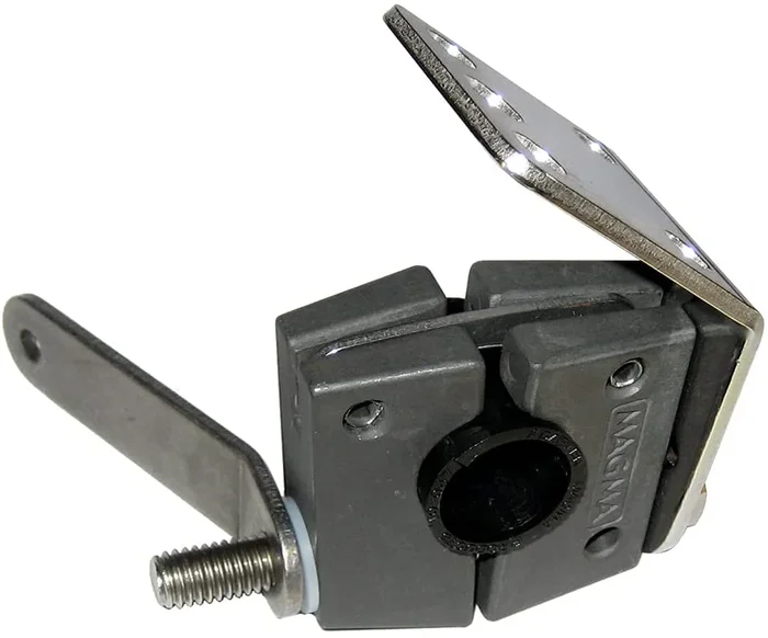 New Magma Products, T10-380 Horizontal Round Rail Mount, 7 / 8″ or 1″ Rails