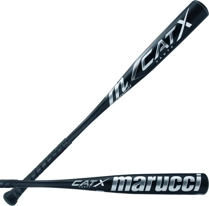 New Marucci CatX Vanta BBCOR Baseball Bat: MCBCXV Black/Silver