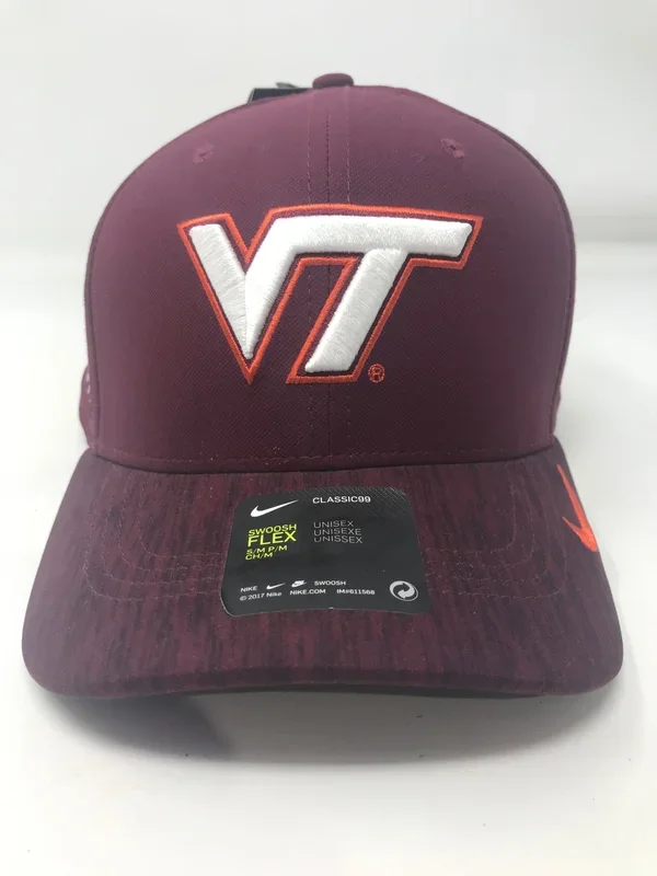 New Men’s Nike Virginia Tech Heritage 86 Logo Performance Sm/Med Hat