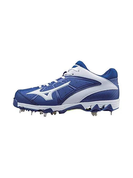 New Mizuno 9 Spike Swift 4 Size Womens 8.5 Softball Cleat Royal/White