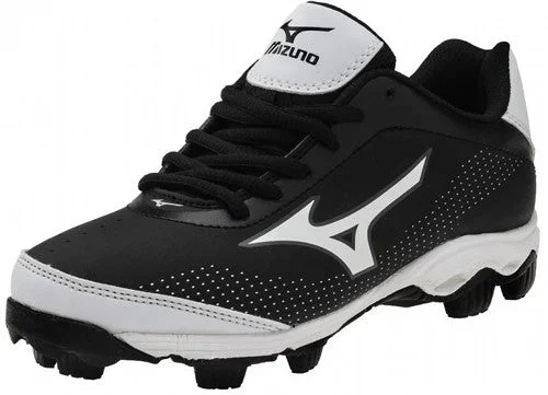 New Mizuno Franchise 7 320451 Size Youth 6 Baseball Cleats Black/White