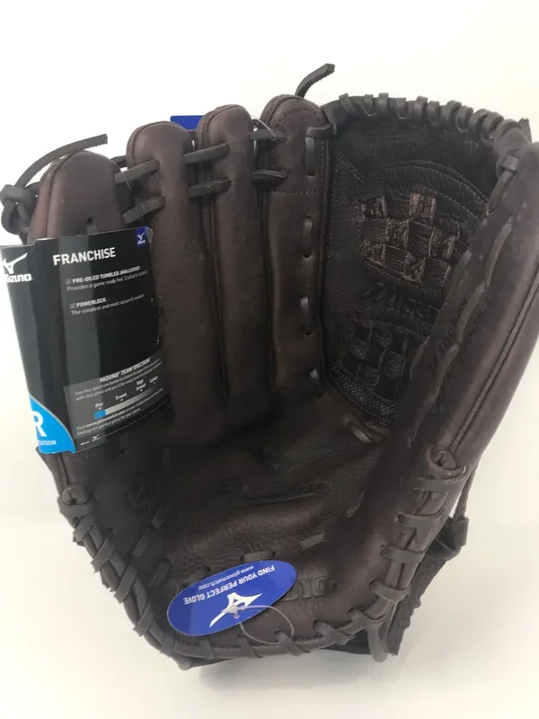 New Mizuno Franchise Series GFN1400S3 14″ Slowpitch Softball Glove Brn/Wht LHT